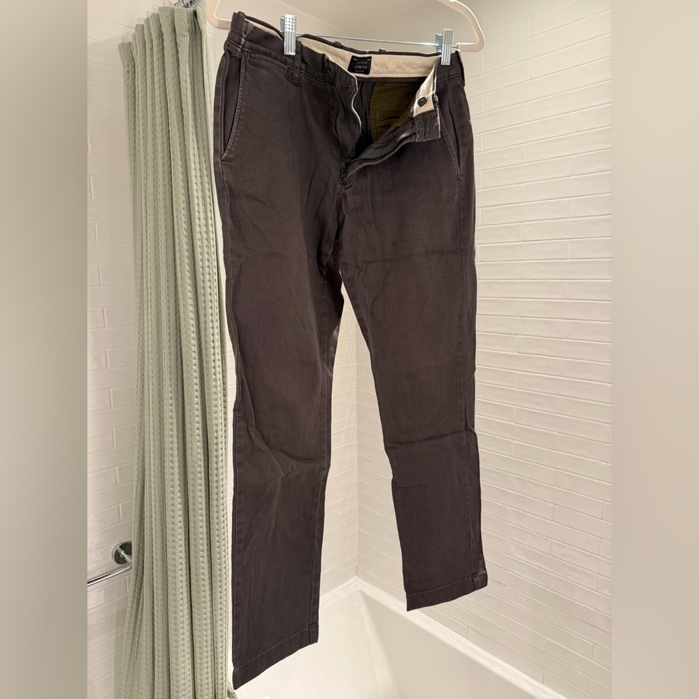 J. Crew Men's Dark Gray Chinos